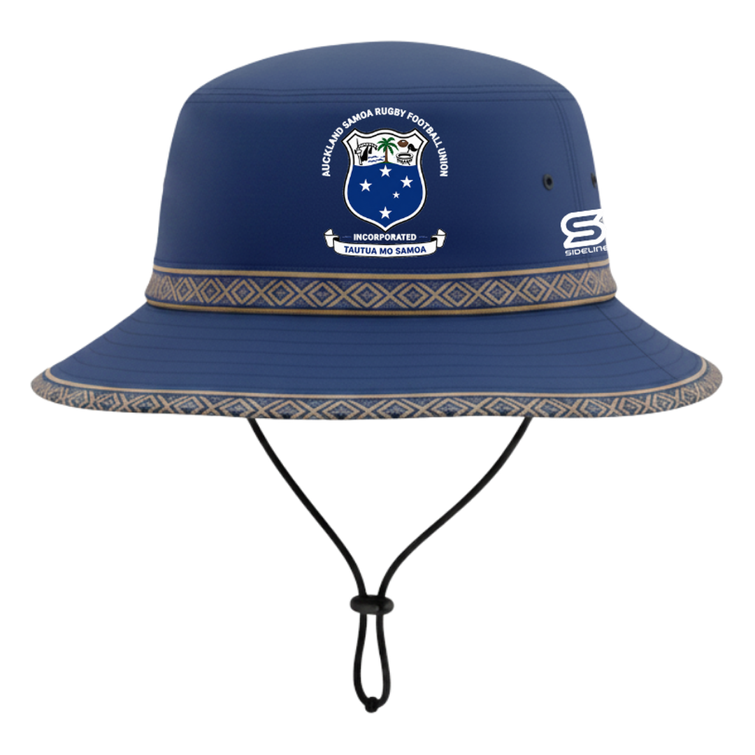 ASRFU Bucket Hat, navy and gold